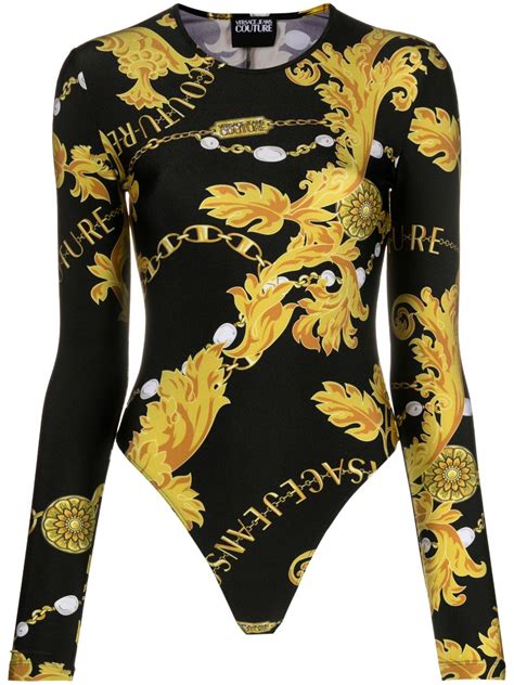 versace jeans couture logo trainers black|Versace Jeans Couture bodysuit.